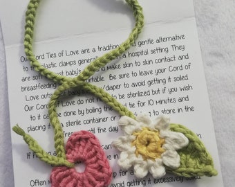 Organic Cotton Umbilical Cord Ties - Cords of Love *Daisy*