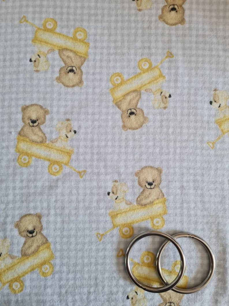 Flannelette *Teddy my Friend* Infant Baby Weigh Sling
