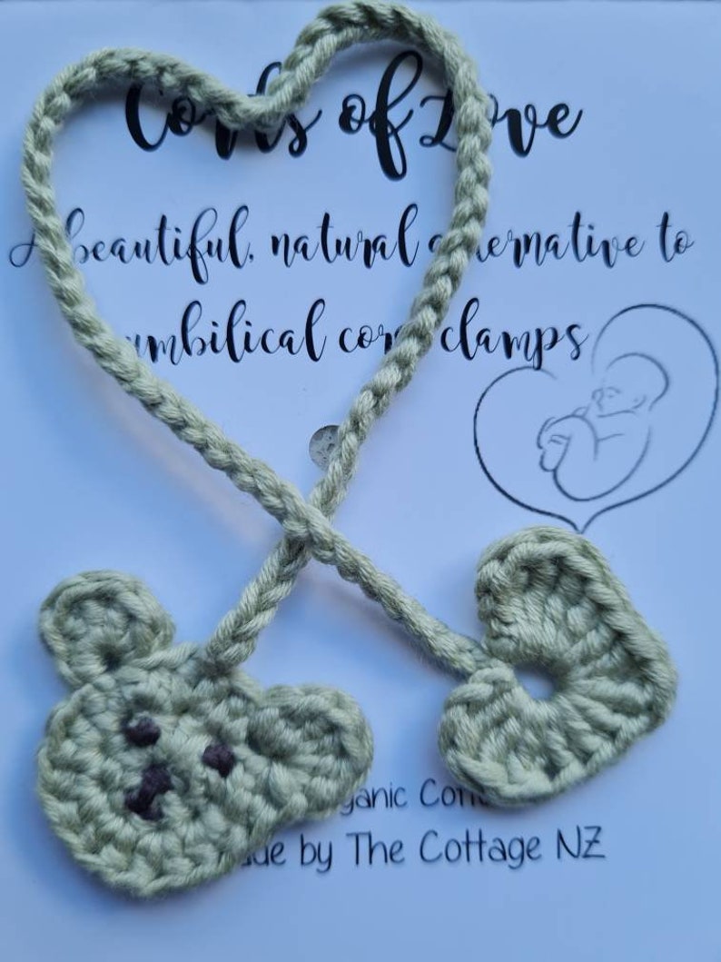 knitted umbilical cord ties pattern
