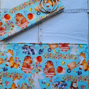 Hebammen Maßmatte & Babywaage Sling Set - *Gartenparty* XL