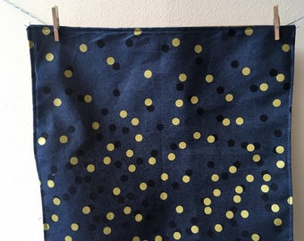 Confetti pocket square, confetti print, confetti gift, confetti accessories, gold accessories, suit accessories, gold wedding, wedding gift