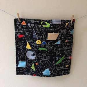 Maths pocket square, maths print, maths gift, geek chic, geek gift, nerd gift, quirky pocket square, teacher gift, professor, geek wedding