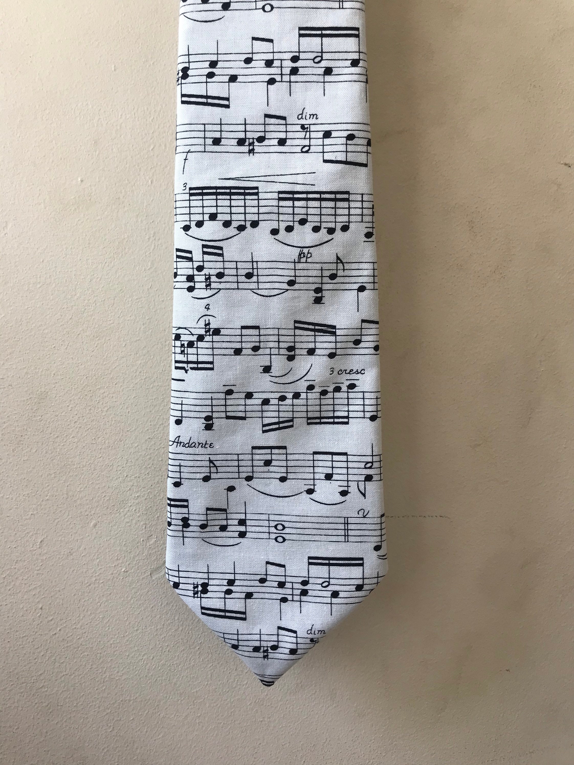 Music tie, music print, music gift, music print tie, musician gift, geek chic, alternative wedding, maths tie, adult tie, teacher gift