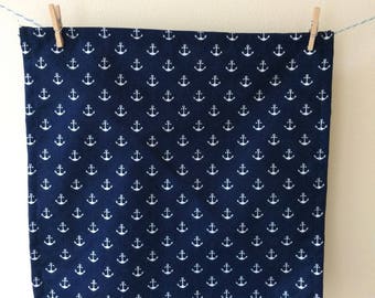 anchor pocket square, anchor print, anchor gift, nautical pocket square, nautical print, nautical gift, nautical accessories, groom gift