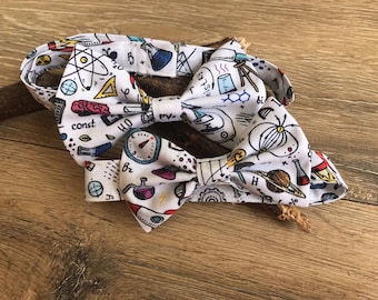 Wetenschapsvlinderdas, wetenschapsprint, wetenschappelijk cadeau, trouwoutfit, bruiloftaccessoires, trouwkleding, cadeau leraar, outfit voor wetenschapper