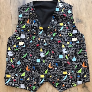 Chaleco de matemáticas, chaleco de matemáticas, impresión de matemáticas, regalo de matemáticas, chaleco de boda, chaleco de ciencia, chaleco de ciencia, regalo de profesor, regalo de profesor, top de matemáticas