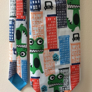 Monster tie, monster print, monster gift, geek tie, comic tie, geek gift, geek print, fathers day, novelty tie, unusual tie, quirky tie