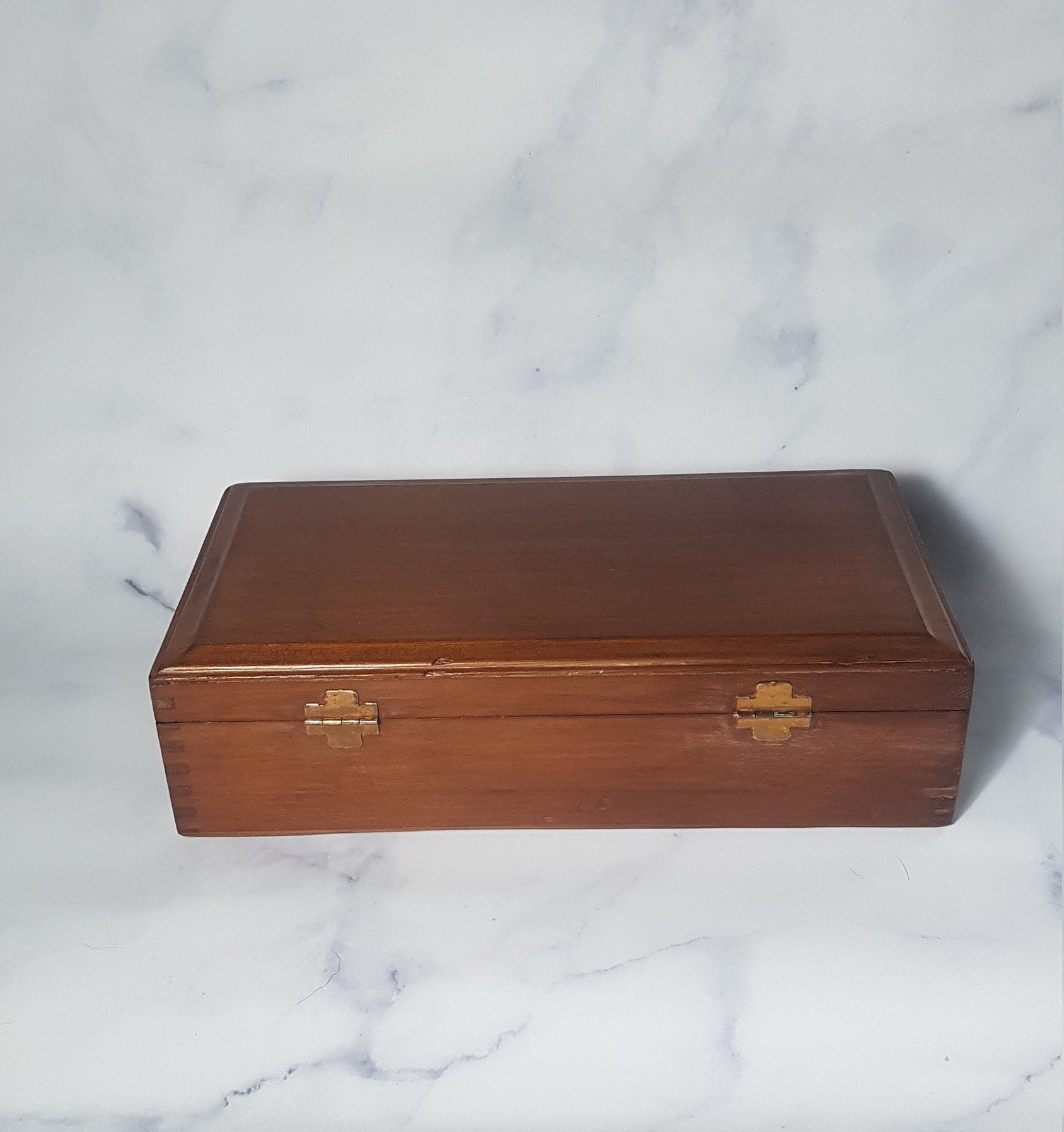 Restored California Redwood Box Jewelry Box Stationary Box Etsy