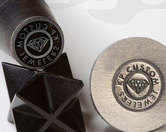 Tampon de marque en métal Tampon Touchmark Timbre de marque Timbre en métal Dessins de timbre en acier Logo en acier Estampage Timbres en métal en métal pour l'estampage de bijoux