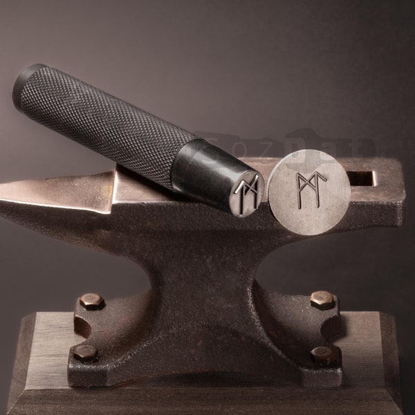 Custom Knife Makers Mark Stamp Makers Mark Knife Stamp Blacksmith Stamp Custom Touchmark Stamp Blade Stamp Hand Stamp Steel Stamps for Knife