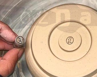 Custom Small Pottery Stamp Makers Mark for Clay Ceramic Logo Stamp Personalized tiny stamp for Polymer Signature metal stamp for pottery