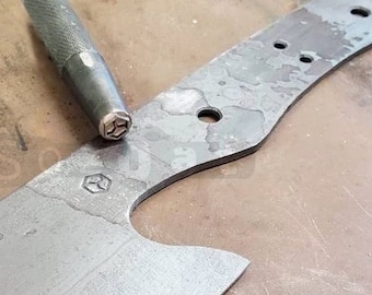 Custom Metal Touchmark Stamp Blacksmith Stamp Steel Touchmark Stamps for Blacksmiths Custom Steel Stamps for Knife Makers Knife Stamp Custom