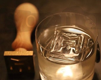Custom Logo Ice Stamp, Personalized Ice Cube Stamp for Whiskey & Cocktails