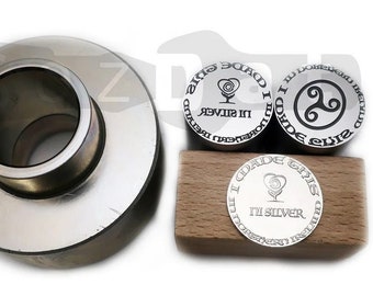 Custom Coin Die for Coin Minting, Coin Stamp Die Personalized Round Press Stamp Metal Dies Hydraulic Press Die Custom Die Coin Press Dies