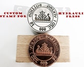 Custom Logo Stamp for Hydraulic Press Custom Die Custom Metal Stamping Tool Press Stamps Press Dies Iron Stamp Metal Embossing Hand Stamping