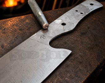 Custom Metal Touchmark Stamp Blacksmith Stamp Steel Touchmark Stamps for Blacksmiths Custom Steel Stamps for Knife Makers Knife Stamp Custom