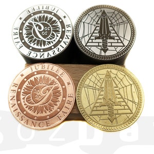 Custom Coin Die for Coin Minting, Coin Stamp Die Personalized Round ...