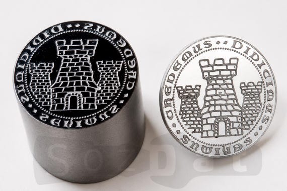 Custom Coin Die for Coin Minting, Coin Stamp Die Personalized Round Press Stamp Metal Dies Hydraulic Press Die Custom Die Coin Press Dies