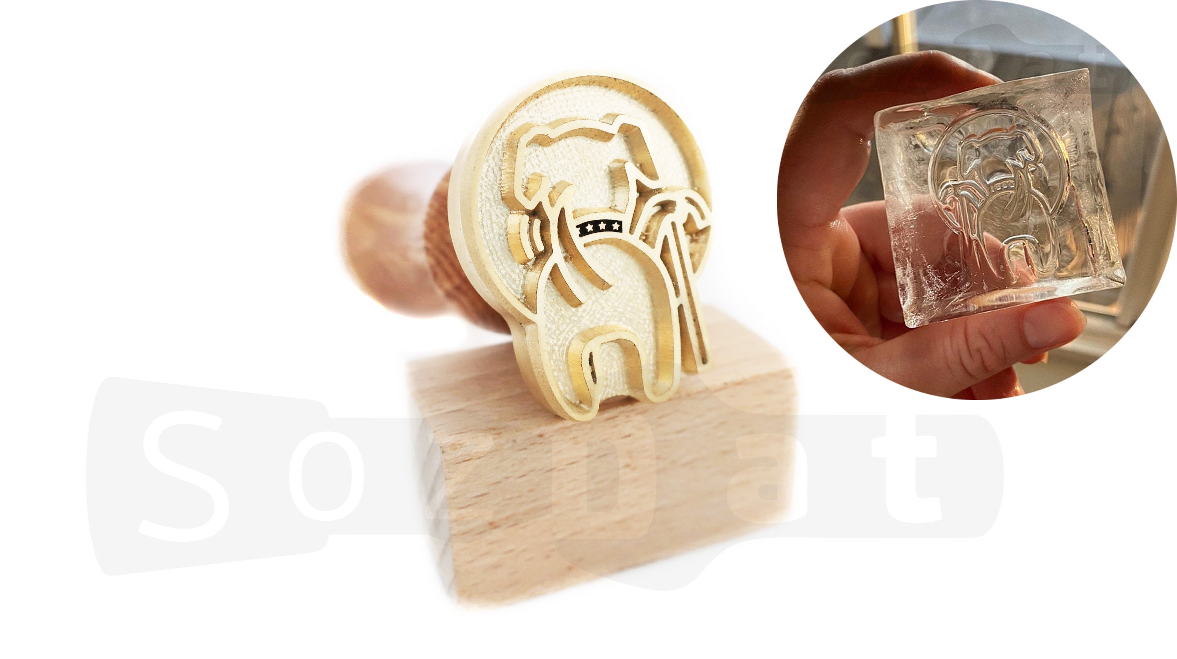 Custom Ice Stamp Personalized Ice Cube Stamp Personalized Ice Etsy