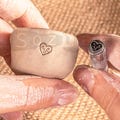 Custom Pottery Stamp Makers Mark Stamp for Clay Ceramic Logo Stamp Personalized stamp for Polymer Clay Signature metal stamp for pottery product logo