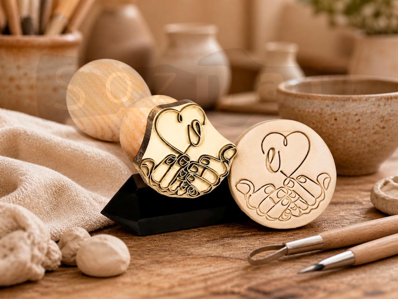 Custom Clay Stamp Ceramic Stamp Polymer Clay Stamps for Pottery Stamps Clay Stamps Ceramic Stamps for Pottery Stamp Custom Made Clay Stamp image 7
