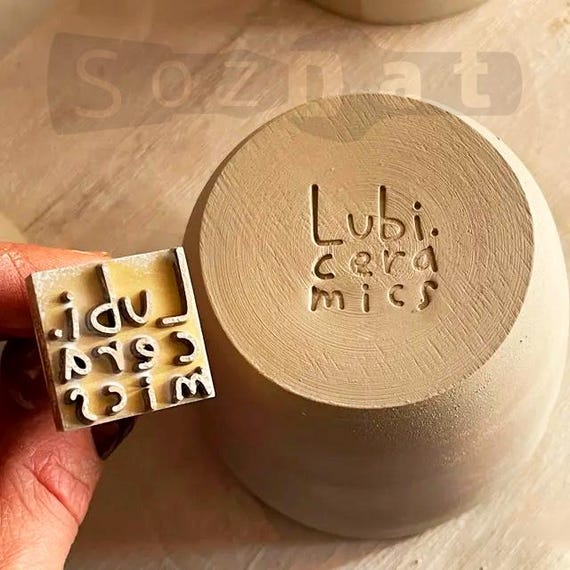 Custom Clay Stamp Ceramic Stamp Polymer Clay Stamps for Pottery Stamps Clay Stamps Ceramic Stamps for Pottery Stamp Custom Made Clay Stamp
