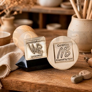 Custom Clay Stamp Ceramic Stamp Polymer Clay Stamps for Pottery Stamps Clay Stamps Ceramic Stamps for Pottery Stamp Custom Made Clay Stamp image 9