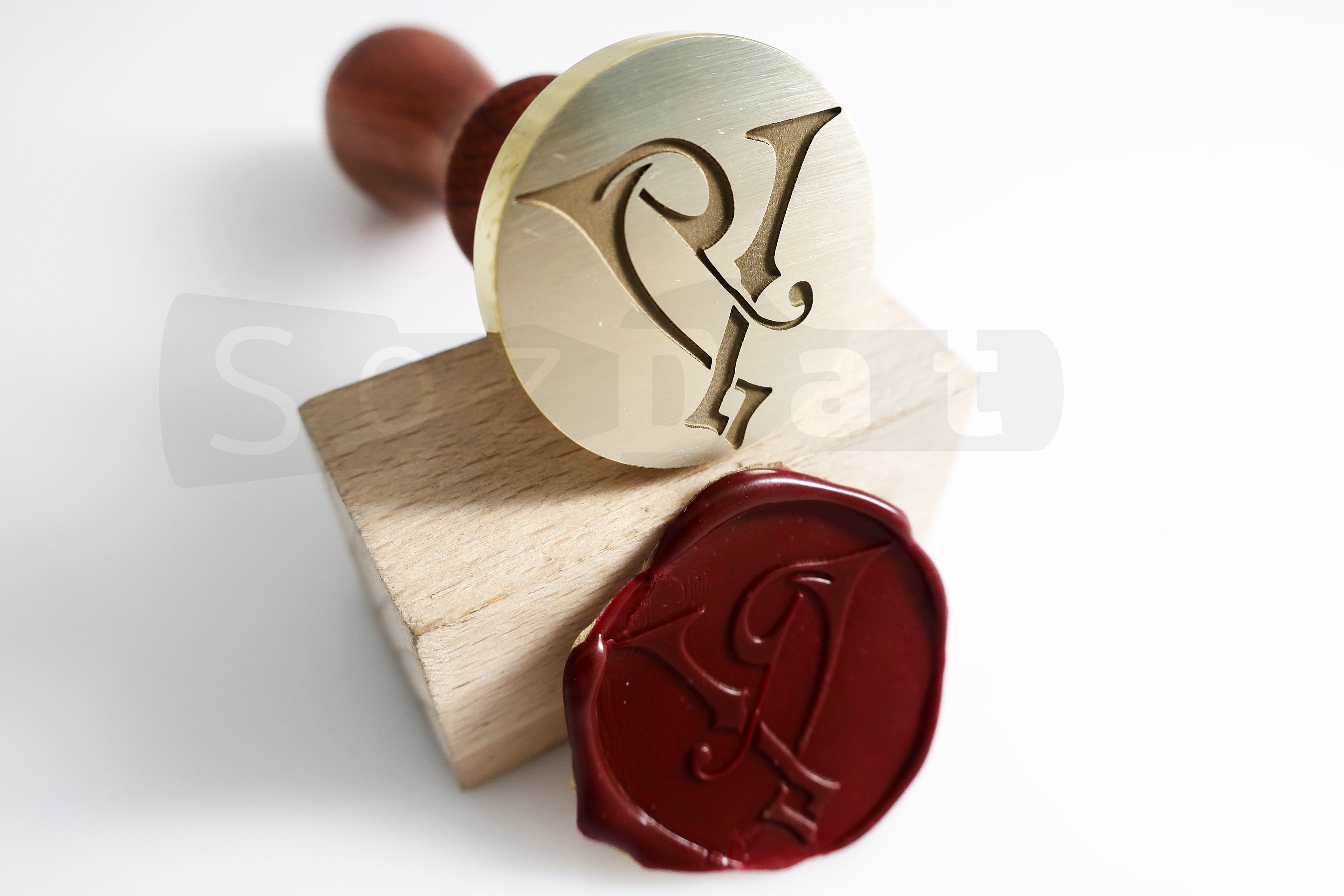 Timbro Per Cera Personalizzato Con Corona - Set Completo Per Sigilli Wax Fai Da Te