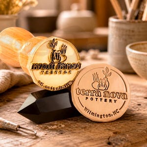 Custom Clay Stamp Ceramic Stamp Polymer Clay Stamps for Pottery Stamps Clay Stamps Ceramic Stamps for Pottery Stamp Custom Made Clay Stamp image 11