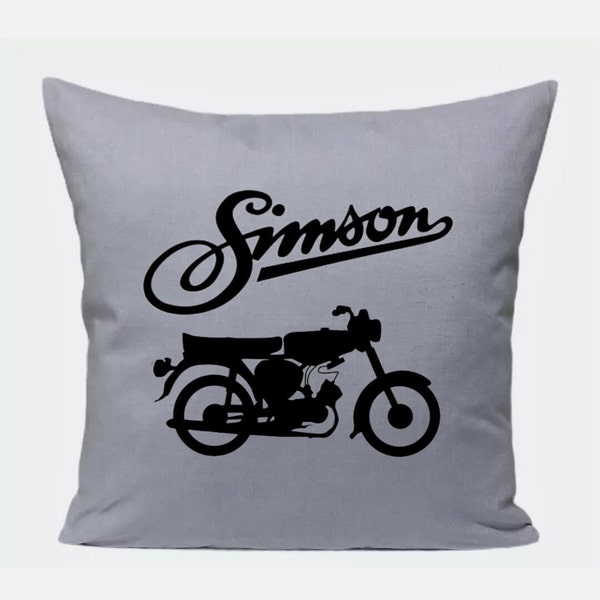 Kissen Kissenbezug Bügelbild mit Aufdruck " Simson Moped "  40x40 cm