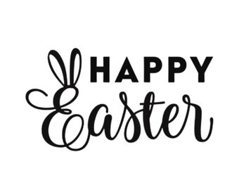 Frohe Ostern • Happy Easter Schriftzug - Bügelbild Applikation Aufbügler Patch für Shirt/ Kissen DIY Flexfolie - Farbe wählbar