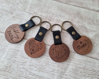 Personalized wooden keychain - very high quality - Father's Day - Men's Day - Mother's Day - Valentine's Day - Christmas - Easter