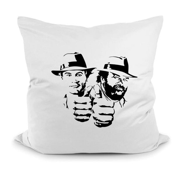 Kissen Kissenbezug Bügelbild mit Aufdruck "Bud Spencer und Terence Hill"  40x40 cm