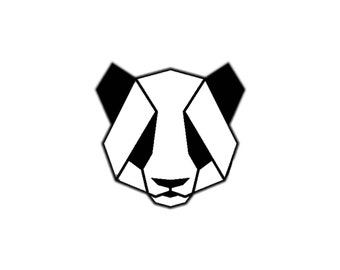 Panda Bär Zootier - Bügelbild Plott Applikation Aufbügler für Shirt/ Kissen DIY Projekt Flexfolie - Farbe wählbar