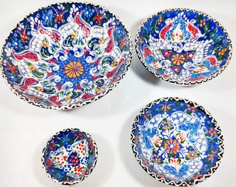 4's set handcrafted  ceramic bowl