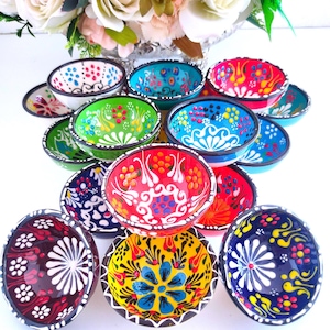 3.14&quot; Handmade Turkish Mini Bowls – Perfect Wedding Favors or Gifts