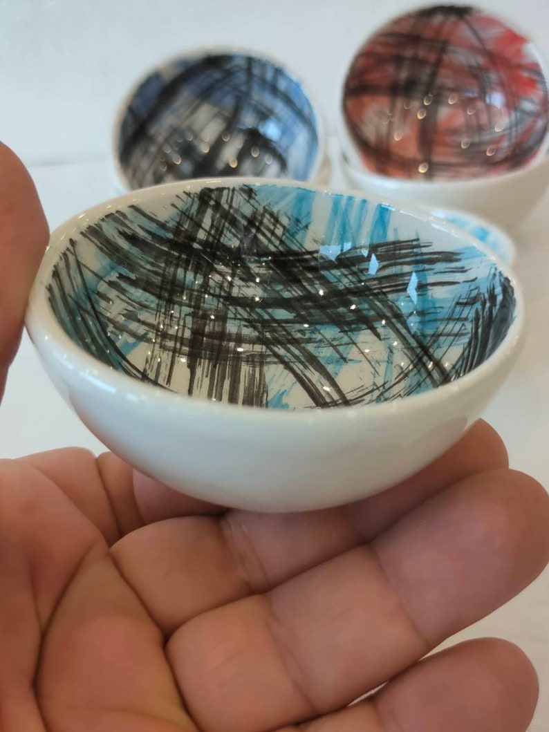 Unique ceramic colorful bowl gift for decor party gift Etsy