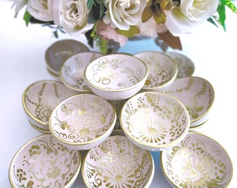 wedding gift ceramic hand embroidered decorated bowls bulk sale