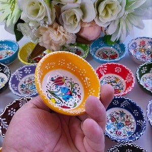 Completely handmade ceramic bowls with Anatolian lace motifs Wedding favors gift for guests
