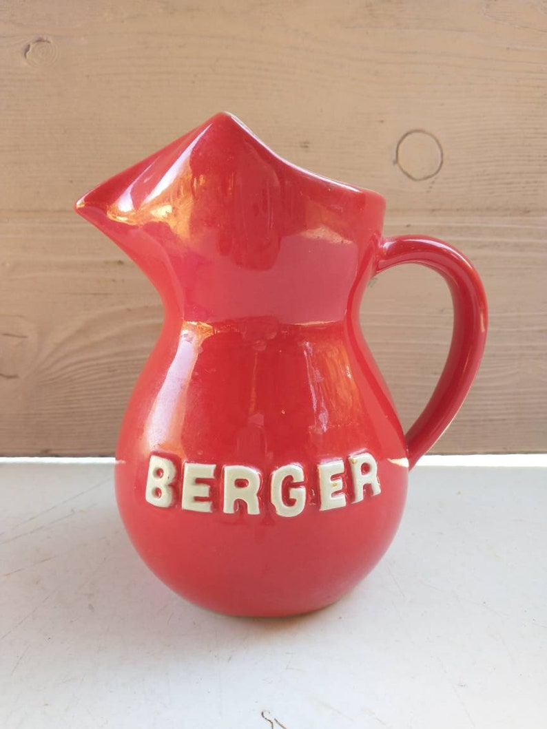 Berger Ceramic Pitcher Made in France