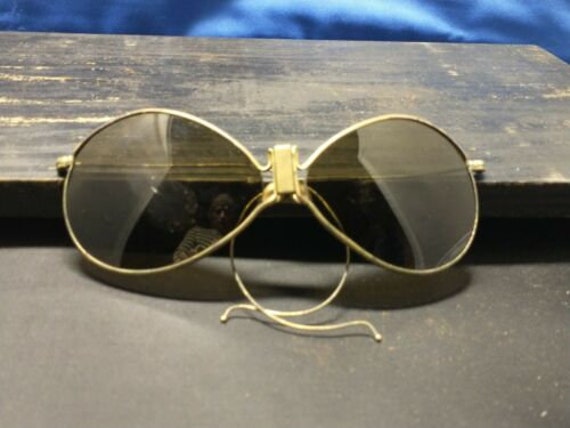Vintage Aviator Sunglasses ww2 Motorcycle 1940s