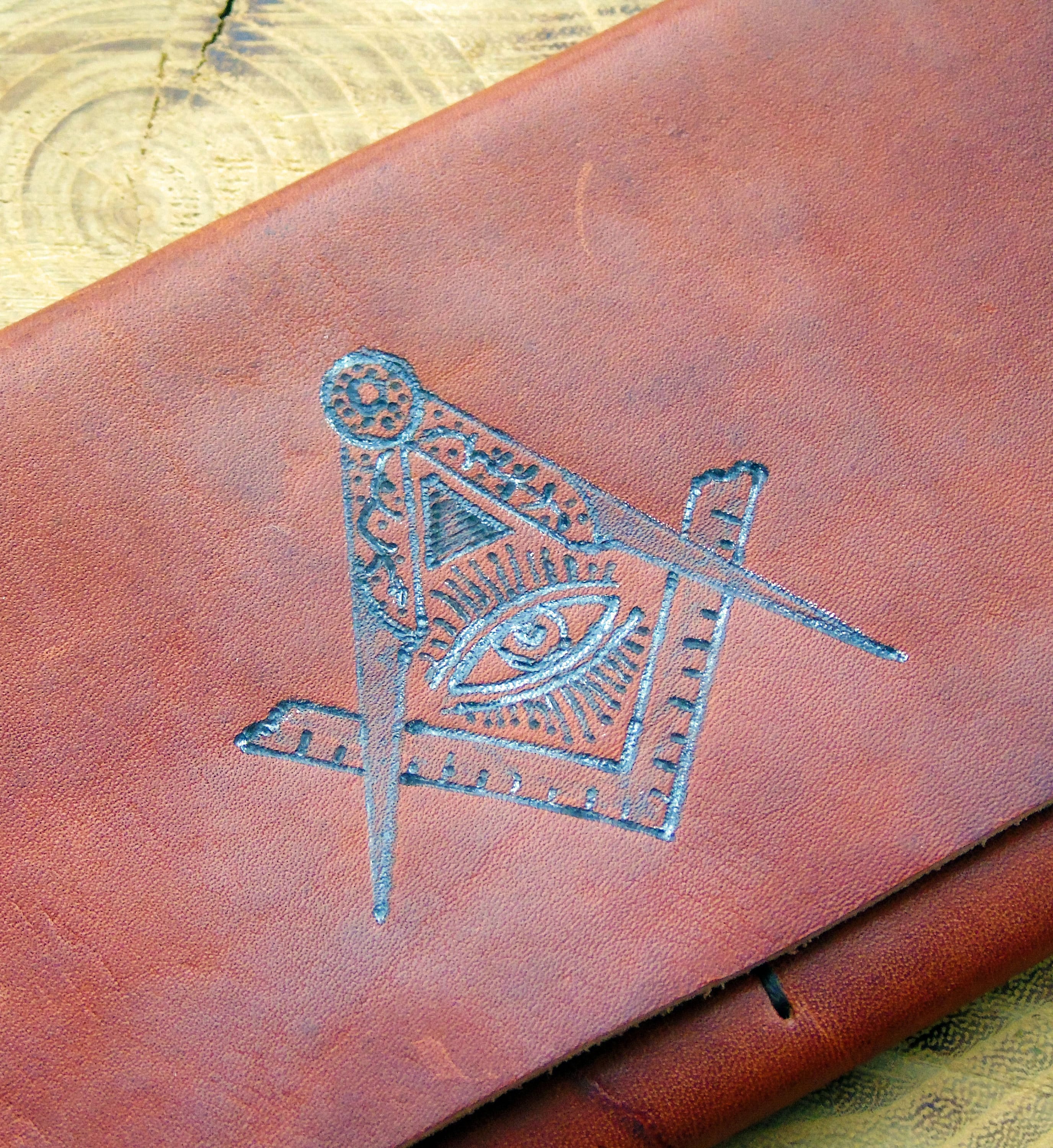 Freemason Gifts Masonic Wallet Leather Wallet Unisex Etsy