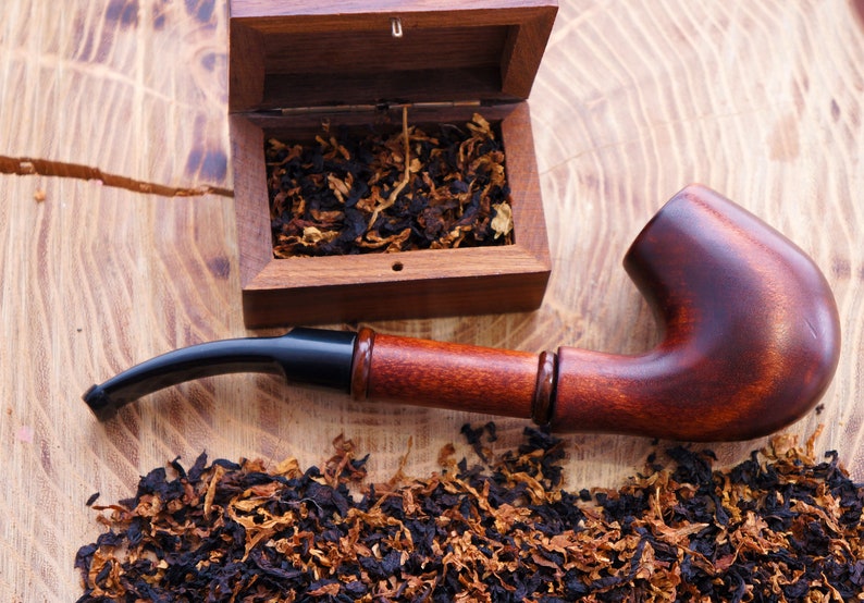 Wooden Smoking Pipe Handmade Wood Carved Smoking Pipe Tobacco Etsy
