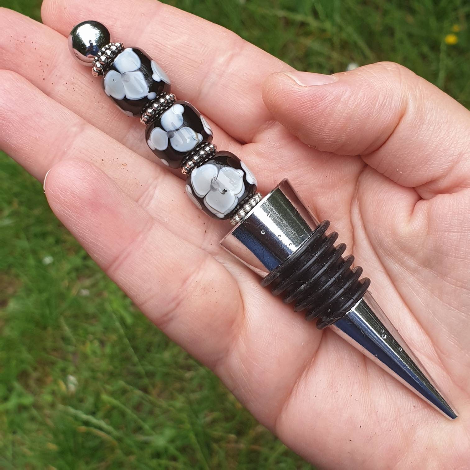 Wine Bottle Stopper Italian Glass Handmade Bottle Stopper Etsy