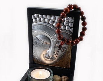 Traditional Red Sandalwood Mala Bracelet