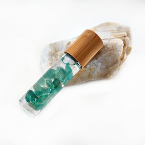 HEADACHE RELEASE Essential Oil Blend w/ Gemstone Roller Bottle