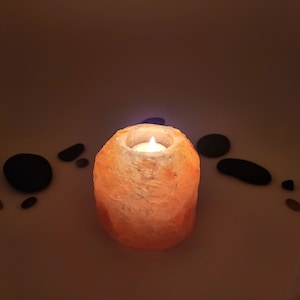 Himalayan Pink Salt Candle Holder