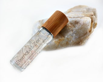 BUG BITE RELIEF Essential Oil Blend w/ Gemstone Roller Bottle