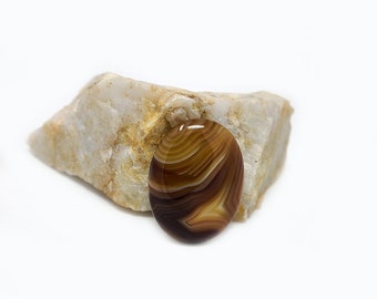 Brown Agate Palm Stone / Worry Stone