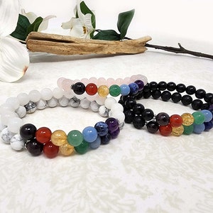 Chakra / Diversity / Pride Gemstone Bracelet